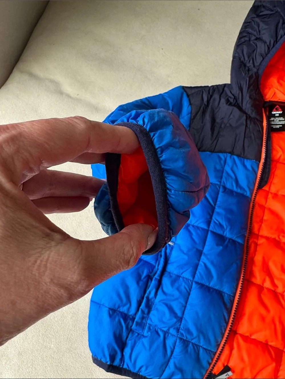 Gerry Quilted Puffer Hooded Jacket, size kids XS